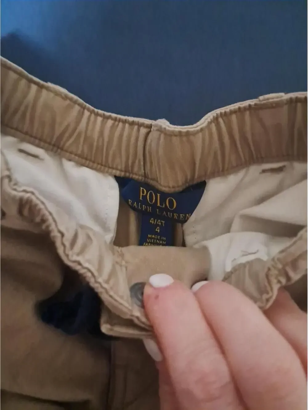 Polo Ralph Lauren Size‎ 4T Cargo Pants Drawstring Khakis Boys Youth
